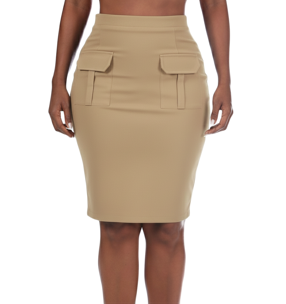 CL234, Cozzi - Ladies Pencil Skirt S-XL
