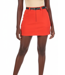 CL250B, Cozzi - Ladies Mini Skirts W/Belt S-XL