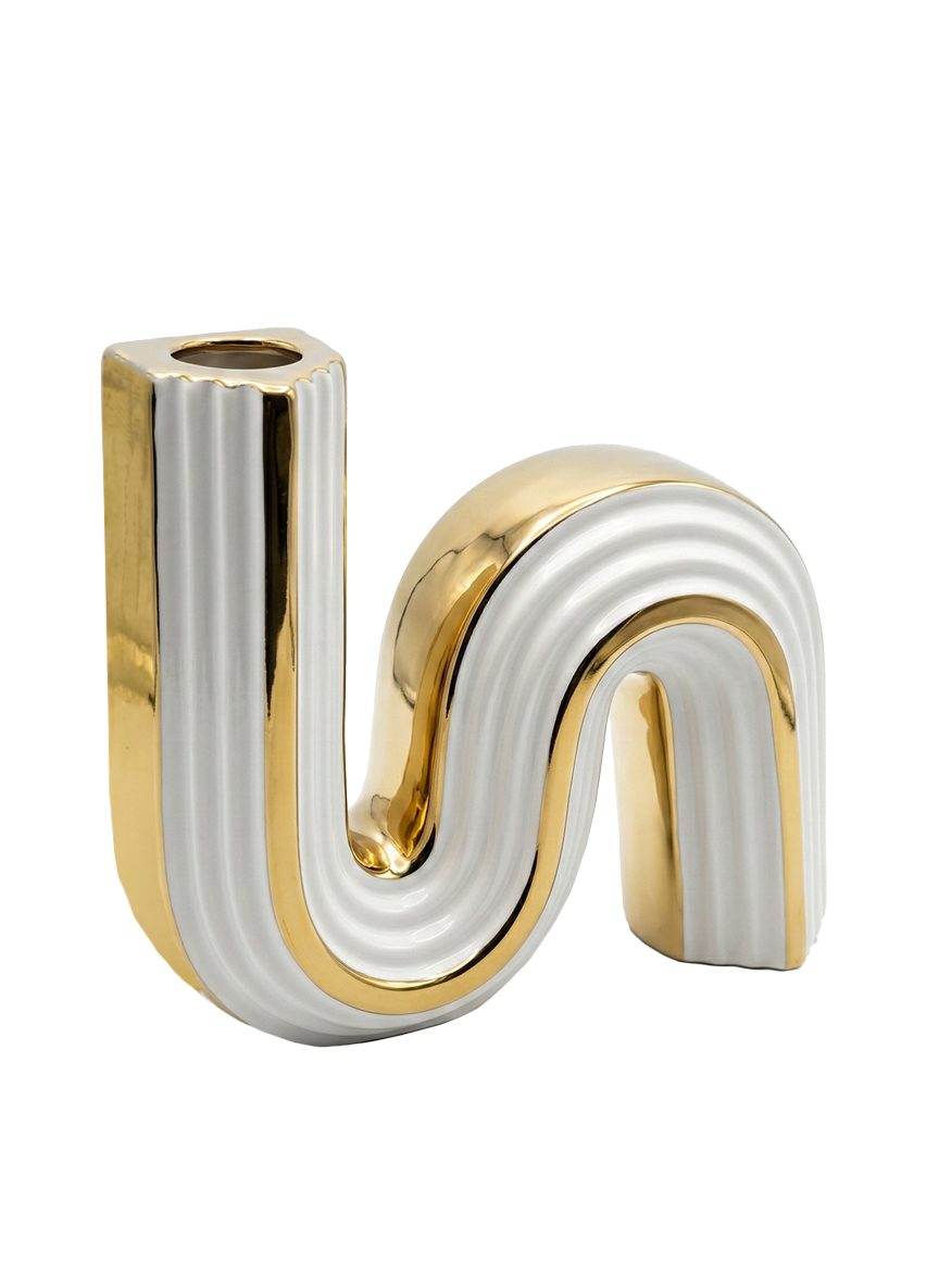 DD550, Ceramic Loopy Vase - 7"