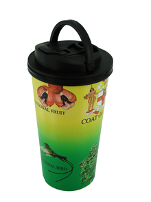 DIV-103, Matte Travel Mugs Yellow Green