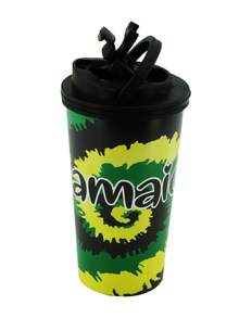 DIV-104, Matte Travel Mugs Green Black Yellow