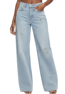 FJE138W, Foxy, Ladies Denim Jeans Wide Leg 3-15