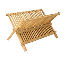 FZ3898, Kitchen Details - Bamboo Folding Dish Rack