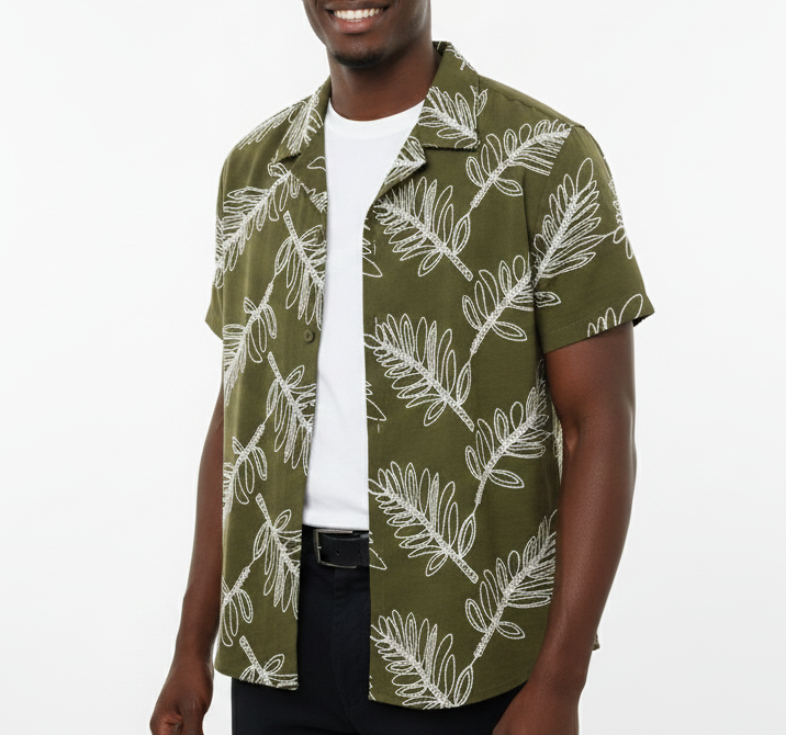 JEN5361, Angelus, Men Button Down Shirt
