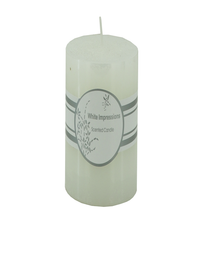JS36R, White Impressions - 6" Scented Candle