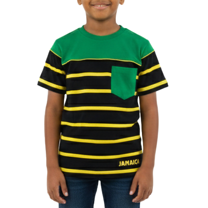 ME-0700, Kids Multi Jamaican Color T-Shirt