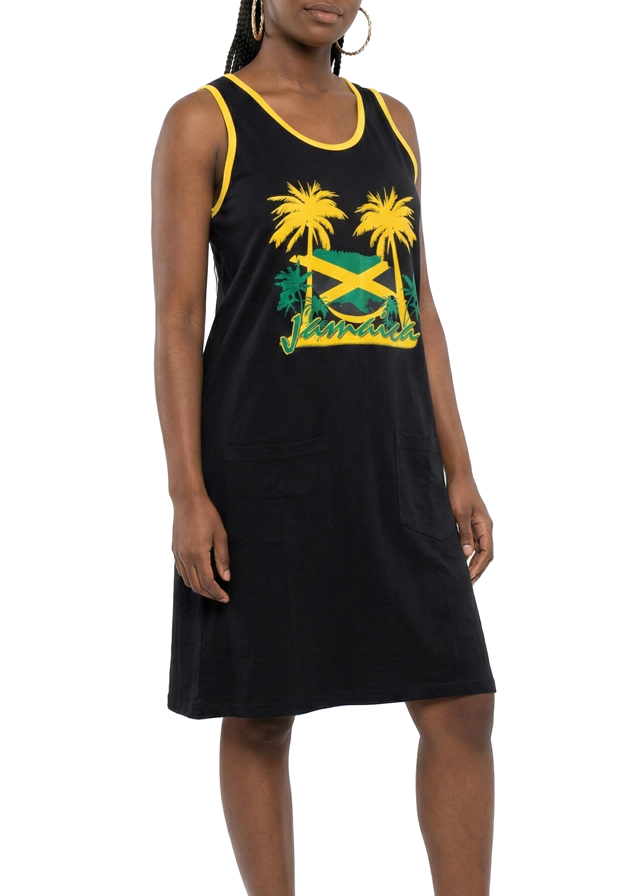 ME-1800, Ladies House Dress Jamaican Color - One Size