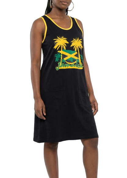 ME-1800, Ladies House Dress Jamaican Color - One Size