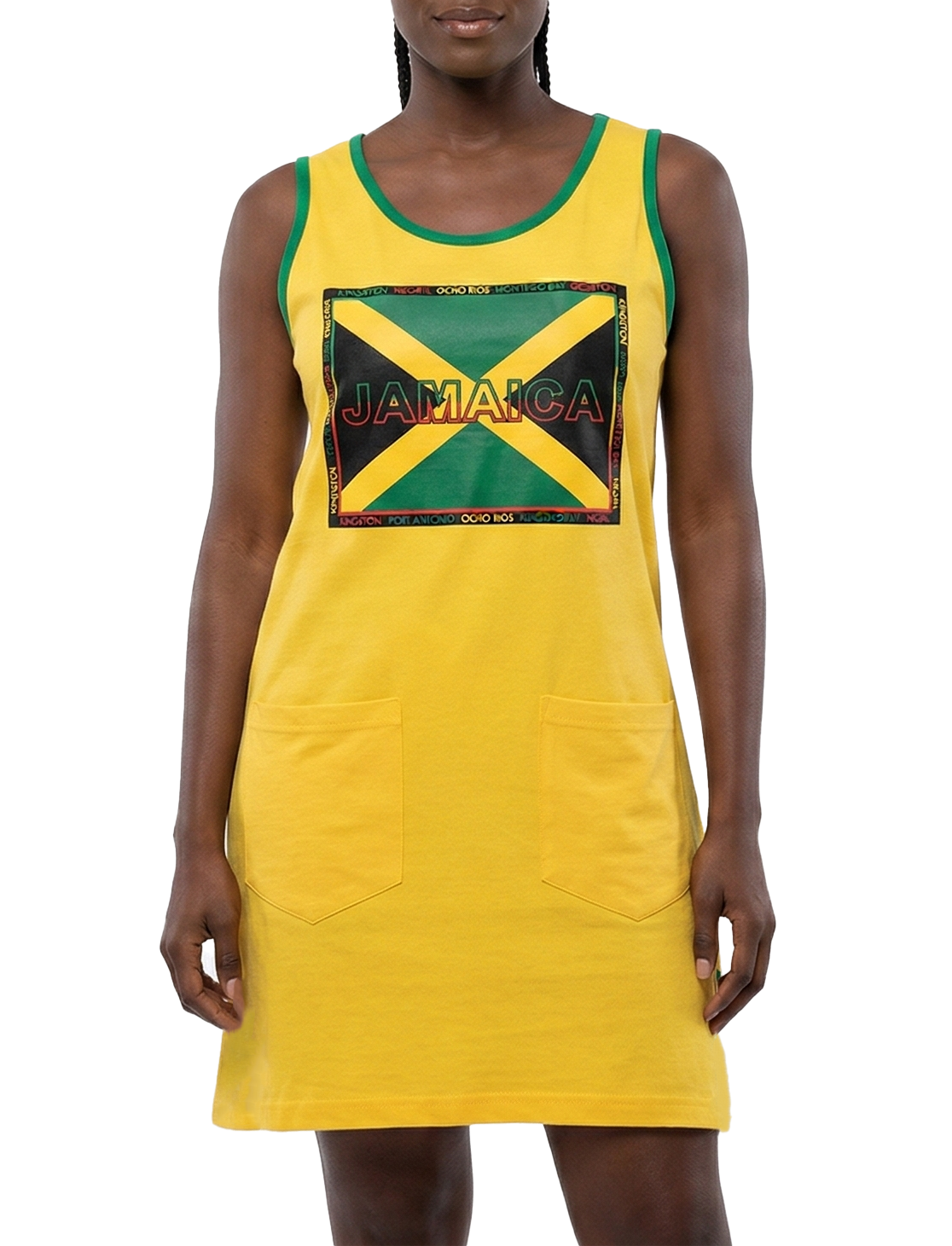 ME-1800, Ladies House Dress Jamaican Color - One Size