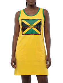 ME-1800, Ladies House Dress Jamaican Color - One Size