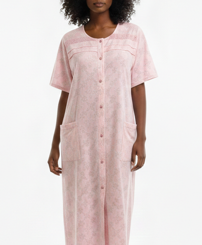 MOFG32XJV, Ladies Nightgown W/Snaps Floral