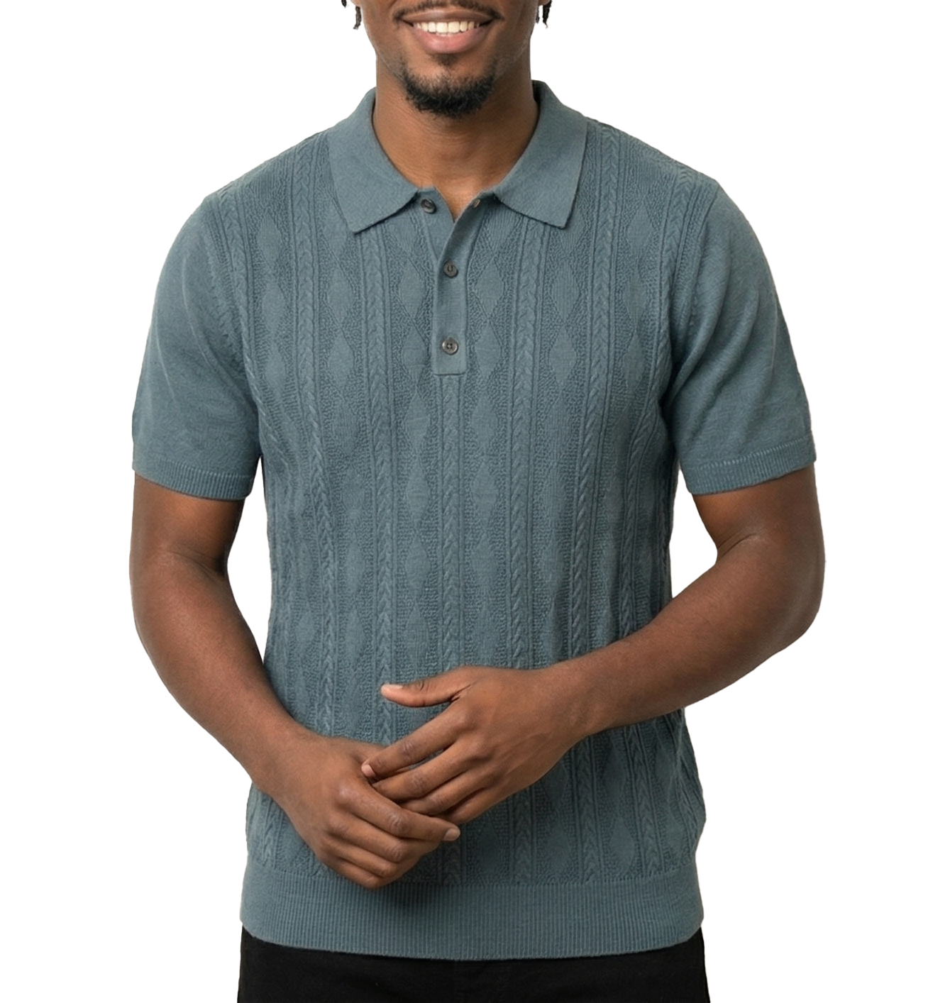 OS6408SIMKD48, Off Shore S/S Men's Sweater Polo - (S-XL)
