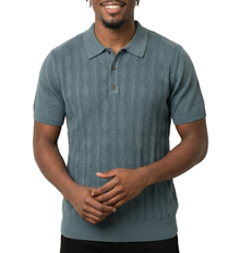 OS6408SIMKD48, Off Shore S/S Men's Sweater Polo - (S-XL)
