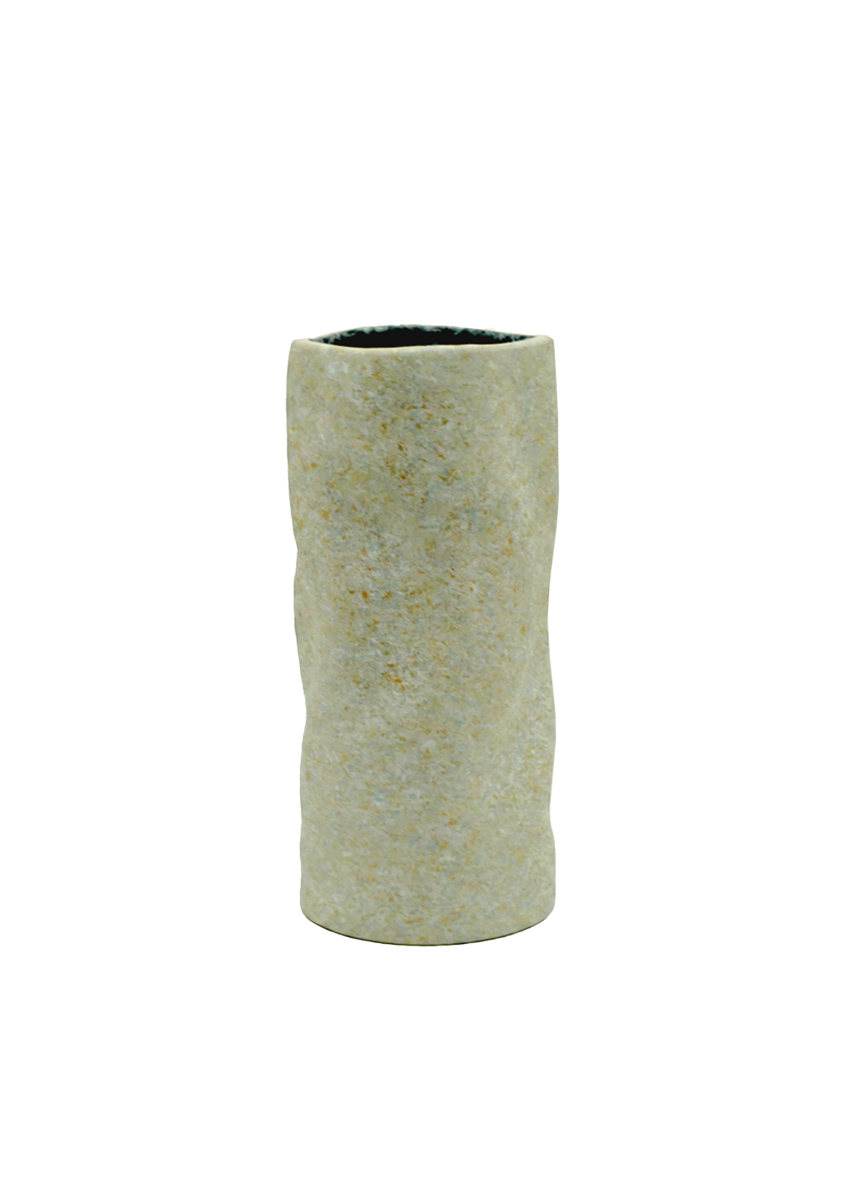SN2SW, Textured Ceramic Vase - 8.5"