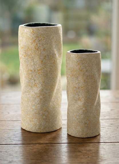 SN2SW, Textured Ceramic Vase - 8.5"