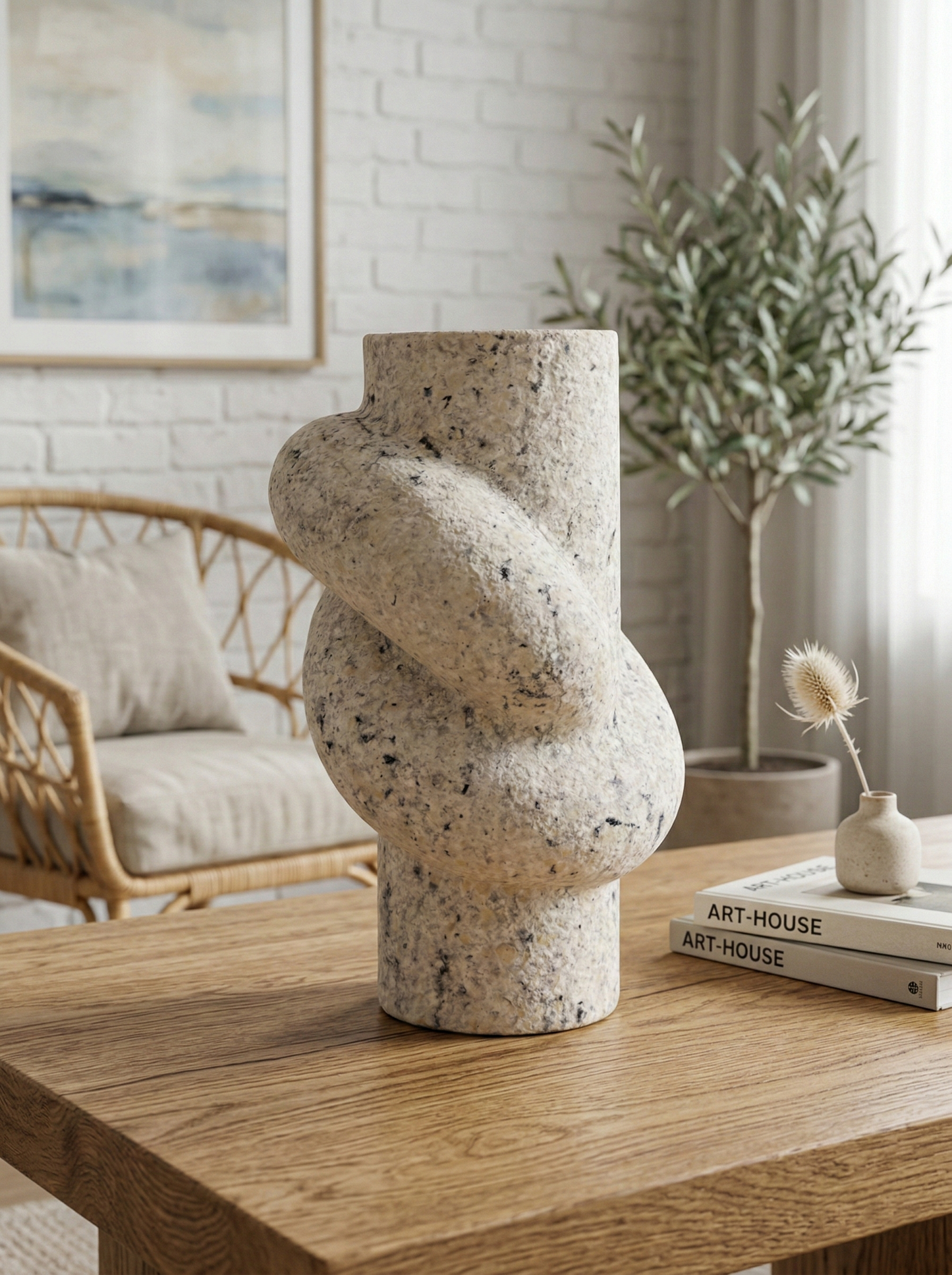 SW855M, Ceramic Node Vase - 8.5"