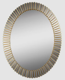 T9004, Decorative Oval Wall Mirror Glass - 57cm x 73cm
