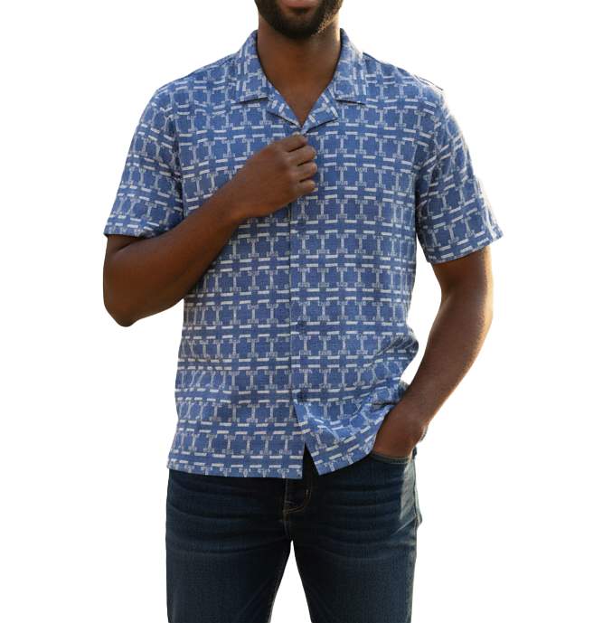 TH6094, Angelus, Men Button Down Casual Shirt