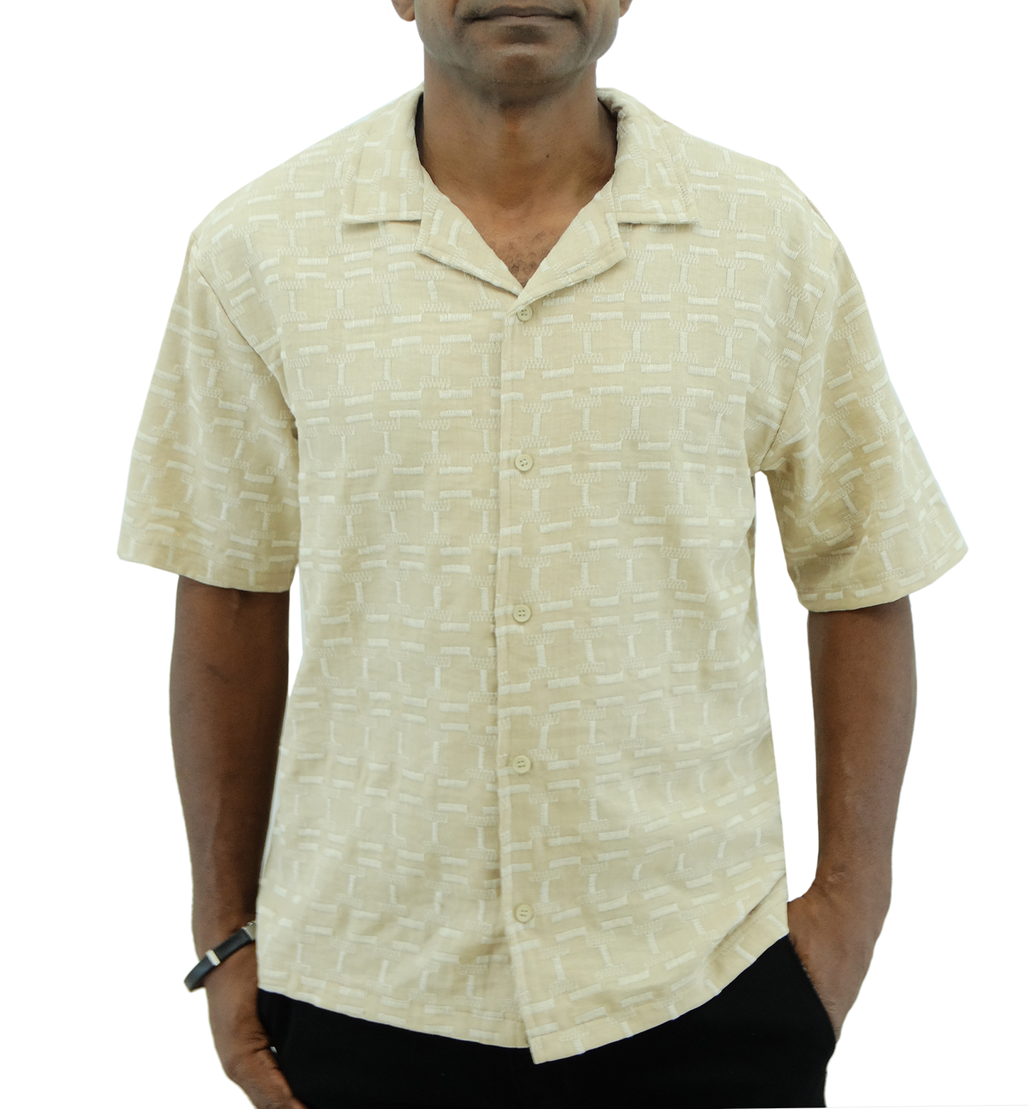 TH6094, Angelus, Men Button Down Casual Shirt