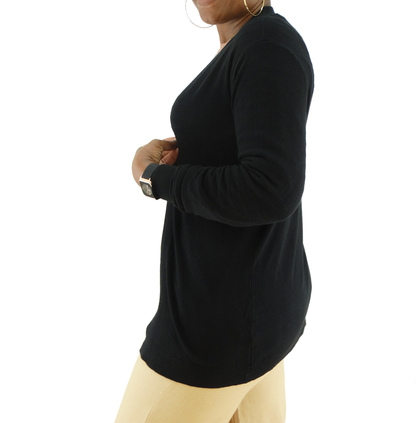 TM9345BK, Clix, Women Cardigan Black