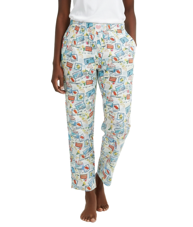 WLP02, DND Ladies Woven Sleep Pants W/3Patch S-XL