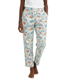 WLP02, DND Ladies Woven Sleep Pants W/3Patch S-XL