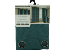 WPSG50705FB, Noir Horizon - Essenzia Raindrop Blackout Window Curtain 55" x 90" - Teal
