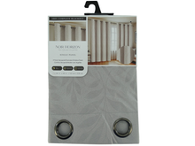 WPSG50708FB, Noir Horizon - Essenzia Raindrop Blackout Window Curtain 55" x 90" - Grey