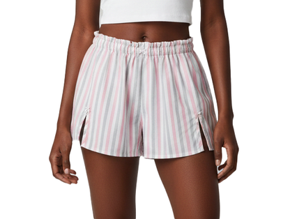 WSHORTS13, DND Ladies 2pc Woven Shorts on Hanger S-XL