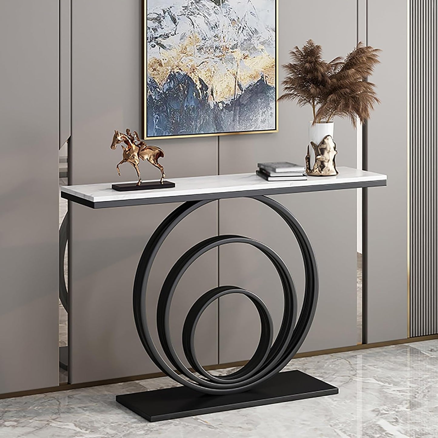 Y024, Faux Marble Entrance Table