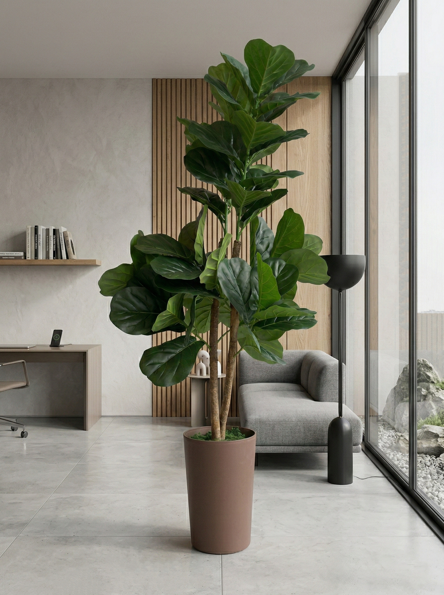 YD28096, Artificial Fiddle Fig Tree