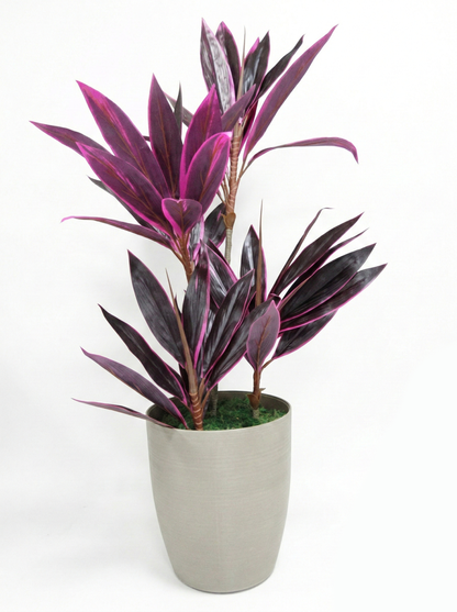 YD29945, Artificial Red Cordyline Plant - 4'7"
