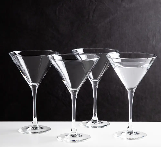 13408404, Martha Stewart, 4Pc Martini Glass Set